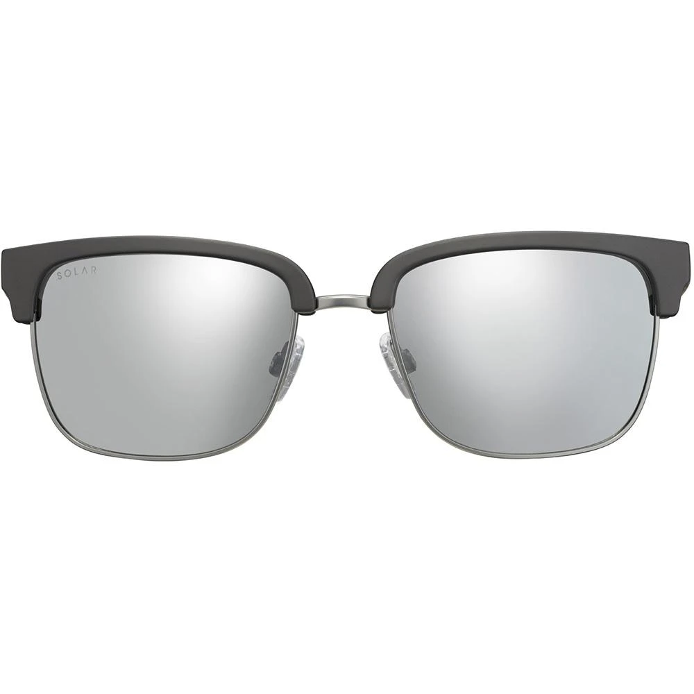 Lunettes De Soleil Solar Malcom Noir Gun Fumé Cat. 3 Polarized Flash Argent 4 Lunettes De Soleil Solar Malcom Noir Gun Fumé Cat. 3 Polarized Flash Argent – Image 2