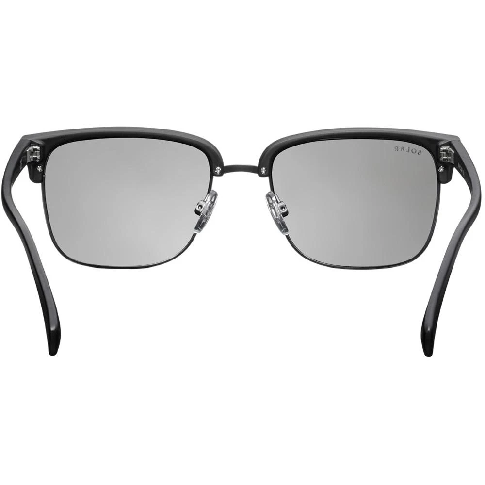 Lunettes De Soleil Solar Malcom Noir Gun Fumé Cat. 3 Polarized Flash Argent 5 Lunettes De Soleil Solar Malcom Noir Gun Fumé Cat. 3 Polarized Flash Argent – Image 3