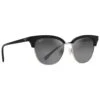 Lunettes De Soleil Maui Jim Lokelani Noir Argent Gris Neutre MauiBrilliant
