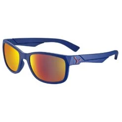 Cébé Lunettes De Soleil Cebe Avatar Matt Navy Red Zone Blue Light Grey Cat.3 Red Flash Mirror
