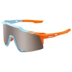 100% Lunettes De Soleil 100 % Speedcraft Soft Tact Two One Hiper Silver Mirror Lens