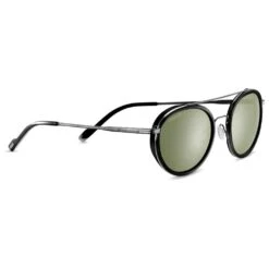 Lunettes De Soleil Serengeti Geary Gunmetal Polish Black Shiny Polarized 555nm
