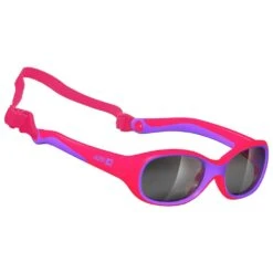 Lunettes De Soleil AZR Teddy + Mat Rose Violet Gris Silver